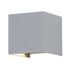 Wall Light MTN-74531 Led Epistar Chip 6W 3000Κ 660lm 10x10x10cm Grey Metanor GREY