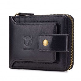 Δερμάτινο Ανδρικό Πορτοφόλι QB-231 12x2,5x9cm Black Bull Captain BLACK
