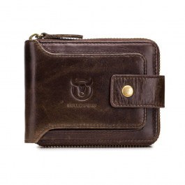 Δερμάτινο Ανδρικό Πορτοφόλι QB-231 12x2,5x9cm Brown Bull Captain BROWN