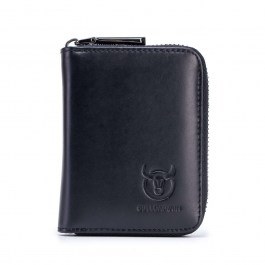 Δερμάτινο Ανδρικό Πορτοφόλι Καρτοθήκη KB-05 10,5x2,5x8,5cm Black Bull Captain BLACK