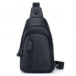 Leather Chest Bag XB 100 32x5,5x18cm Black Bull Captain BLACK