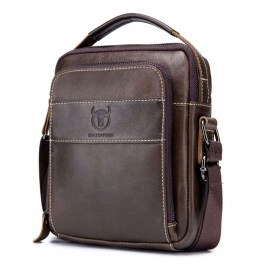 Δερμάτινη Τσάντα Ώμου DJB 888 2,2Lt 22x6x18cm Brown Bull Captain BROWN