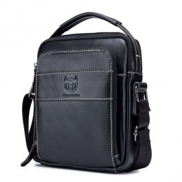Δερμάτινη Τσάντα Ώμου DJB 888 2,2Lt 22x6x18cm Black Bull Captain BLACK