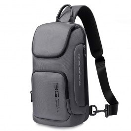 Τσαντάκι Ώμου Χιαστί Αδιάβροχο Crossbody 7565γκρί 34x11x17,5cm Grey Bange GREY