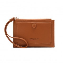 Women's Card Holder 19-55 14,5x1,5x9cm Brown Pierre Loues BROWN