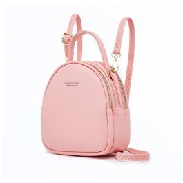 Backpack Women's 931-8 19x9x15,5cm Pink Pierre Loues PINK