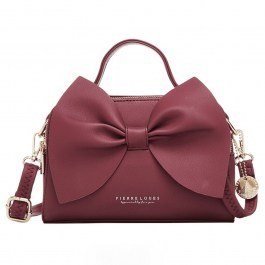 Τσάντα Χιαστί/Χειρός Γυναικεία 514-28 2,6Lt 23x7,5x15cm Bordo Pierre Loues BORDO