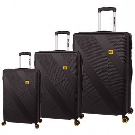 Βαλίτσα Peoria 84810-12 (Σετ 3Τμχ) Black Caterpillar BLACK