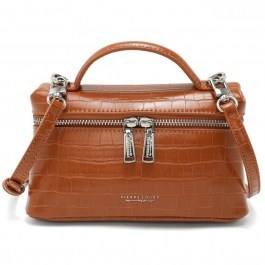 Women's Top Handle / Crossbody Bag PL931-69-Α03 1,6Lt 21x7x12cm Brown Pierre Loues BROWN