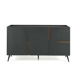 Buffet Girona 160x50x86cm Anthracite-Teak Capodarte ANTHRACITE