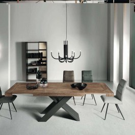 Extendable Table Karma 160x90x76cm Teak Capodarte TEAK