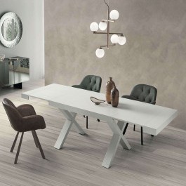 Extendable Table Paride 160x90x76cm White Capodarte WHITE
