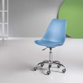 Καρέκλα Γραφείου Cara CARA/BLUE 49x47x82/96cm Blue Ikone Casa BLUE