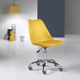 Καρέκλα Γραφείου Cara CARAGIAL 49x47x82/96cm Yellow Ikone Casa YELLOW