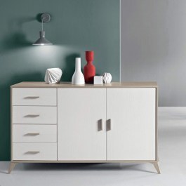 Μπουφές Amal AMALBF/RR 137x41x84cm Oak-White Ikone Casa OAK-WHITE