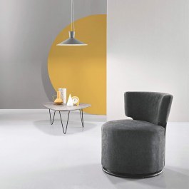 Armchair Lorena LORENA/GR.SCURO 66x67x78cm Dark Grey Ikone Casa DARK GREY