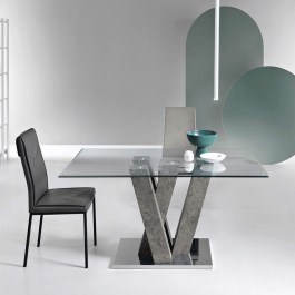 Table Ennio ENNIO/CEMENTO 160x90x77cm Cement Ikone Casa CEMENT