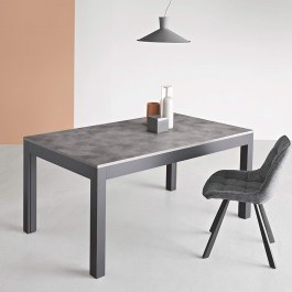 Table Extendable Fabio TAV.FABIO90X160CM 160/289x90x75cm Concrete Ikone Casa CONCRETE