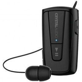 Bluetooth Headphone Retractable R3K Black Crystal Audio BLACK