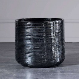 Κασπώ Κεραμικό C-1740-8 37x37x34cm Blue Black Supergreens BLUE-BLACK