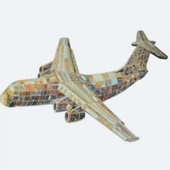 Πίνακας Αεροπλάνο 4300-5 307x125cm Multi Supergreens