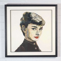 Πίνακας Κολάζ Audrey Hepburn 3600-5 75x75cm Multi Supergreens