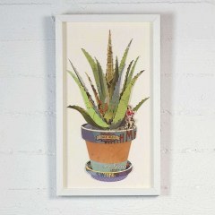 Πίνακας Κολάζ Αλόη 2600-5 30x50cm Multi Supergreens