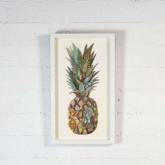 Πίνακας Κολάζ Ανανάς 0600-5 30x50cm Multi Supergreens