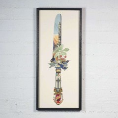 Πίνακας Κολάζ Μαχαίρι 0500-5 40x90cm Multi Supergreens