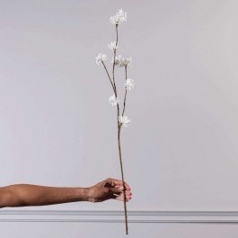 Artificial Branch Witch Hazel 6441-7 14x79cm White Supergreens WHITE