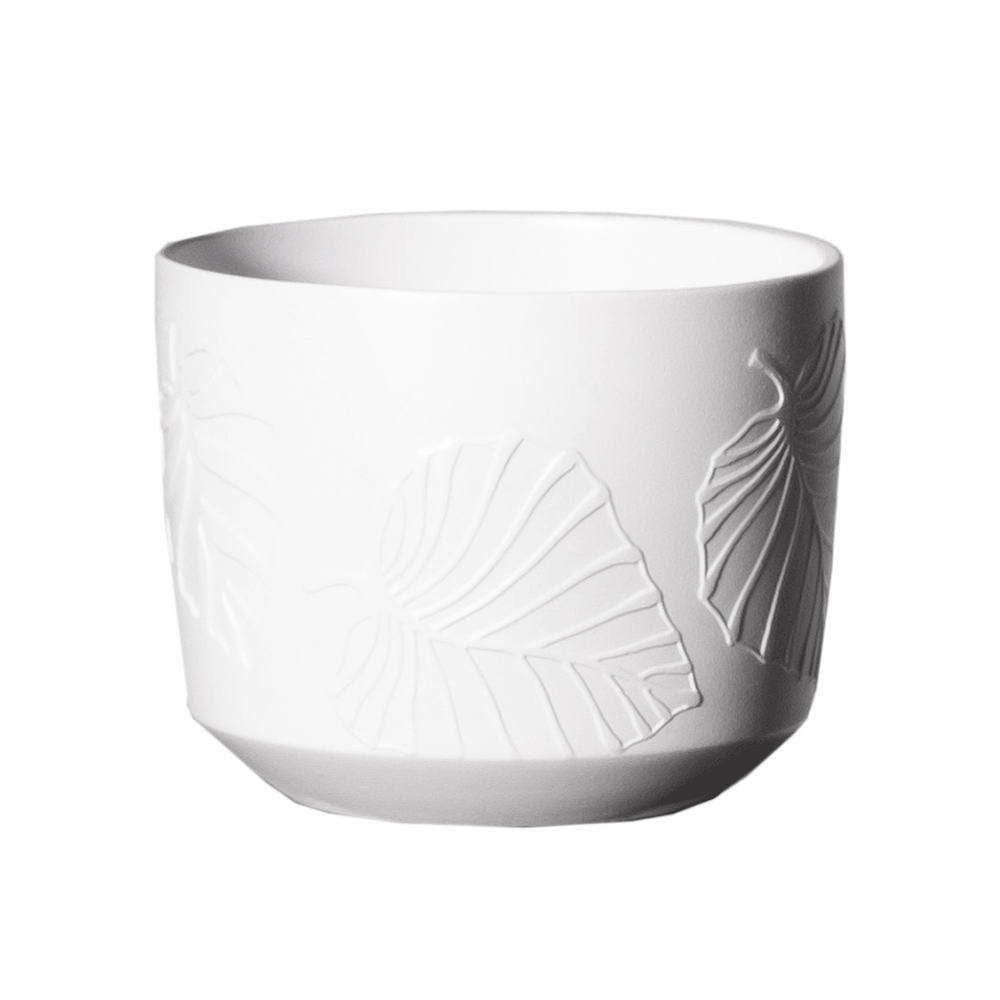 Κασπώ Κεραμικό 3560-8 14x14x12cm White Supergreens [WHITE]