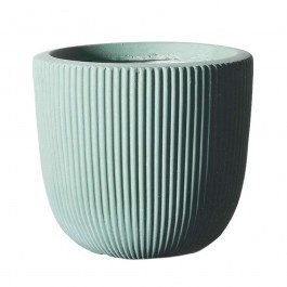 Κασπώ Πήλινο Στρογγυλό Stripe XL D-7940-8 44x44x36,5cm Veraman Supergreens VERAMAN