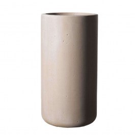 Κασπώ Πήλινο Κύλινδρος Rocky M B-0150-8 34x34x61cm Beige Supergreens BEIGE