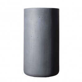 Κασπώ Πήλινο Κύλινδρος Rocky M B-9050-8 34x34x61cm Grey Supergreens GREY