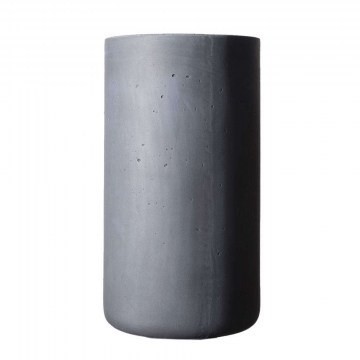 Kaspo Clay Cylinder Rocky M B-9050-8 34x34x61cm Grey Supergreens