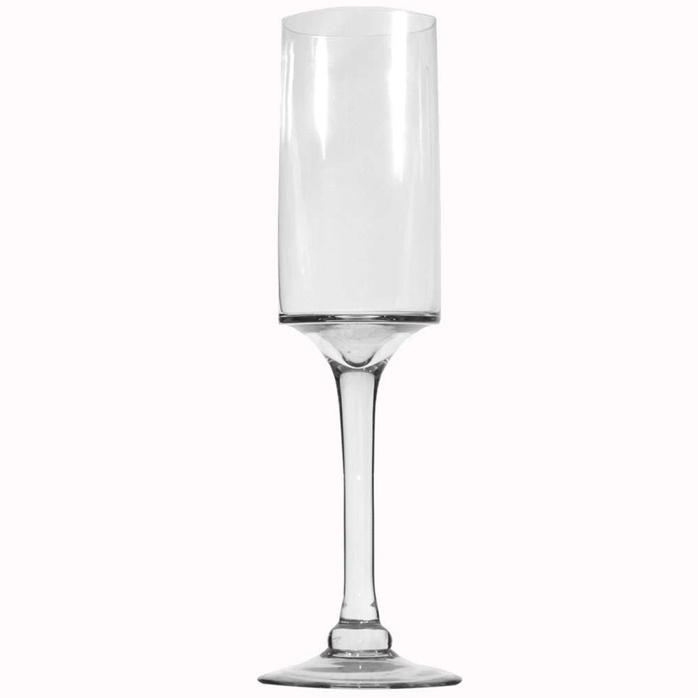 Βάζο Γυάλινο 7630-8 13,5x13,5x41cm Clear Supergreens