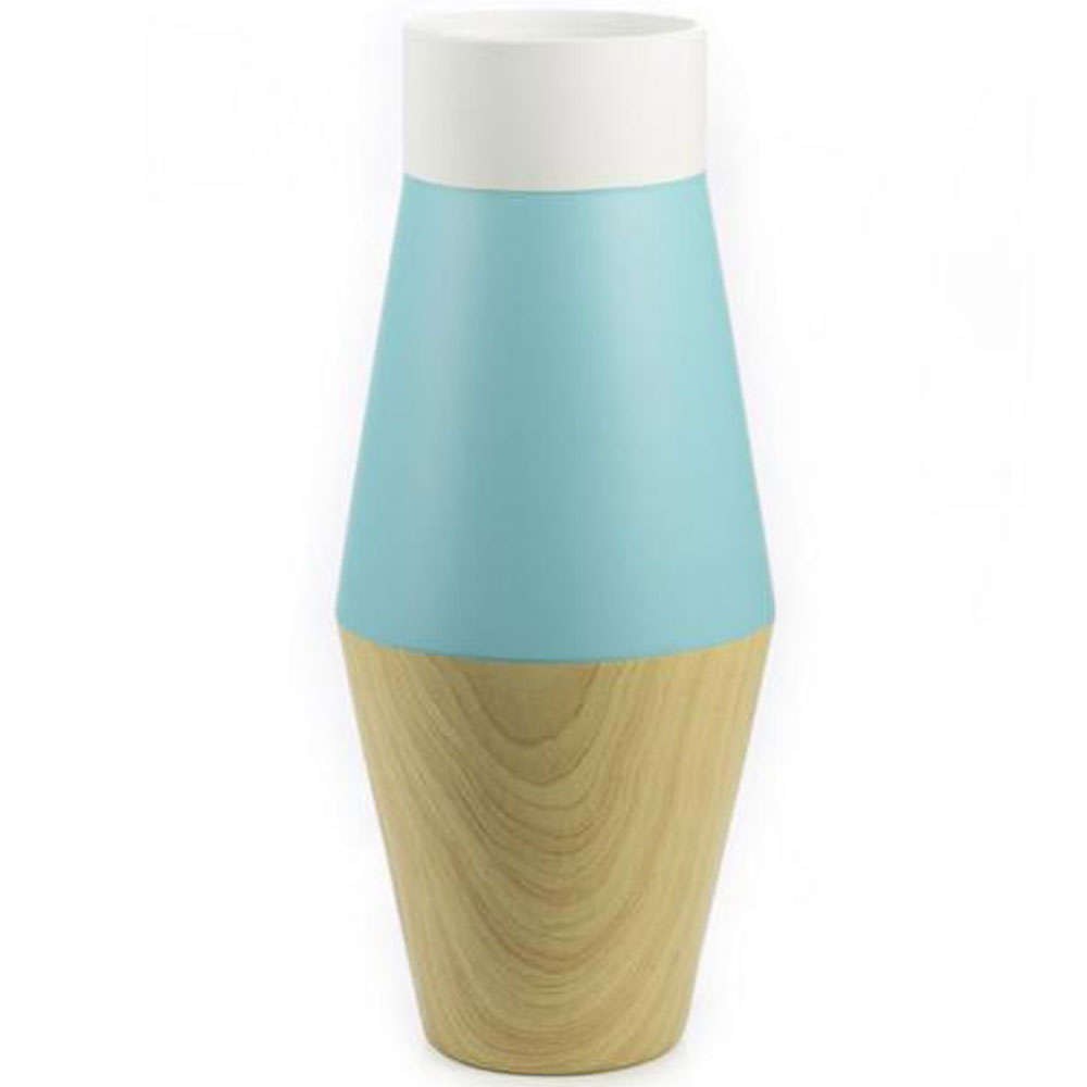 Βάζο Κεραμικό Contemporary A-1010-8 15x15x30cm Multi Supergreens