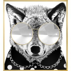 Πίνακας Καμβάς Racoon Thug Life 3710-5 118x130cm Multi Supergreens