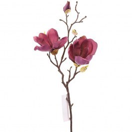 Τεχνητό Κλωνάρι Μανόλια 1380-7 50cm Dark Purple Supergreens DARK PURPLE