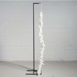 Feather Garland 2000-21 150cm White Supergreens WHITE