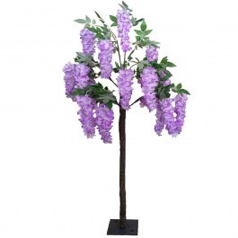 Artificial Wisteria Tree 8380-6 160cm Purple Supergreens PURPLE