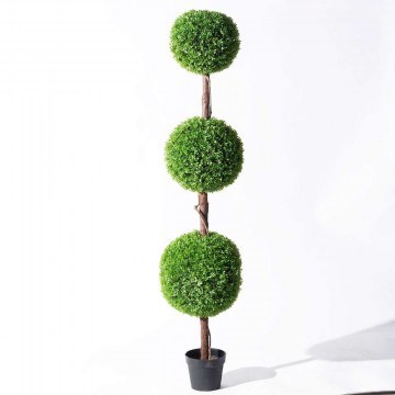 Τεχνητό Δέντρο Πυξάρι Τριπλό 6680-6 180cm Green Supergreens
