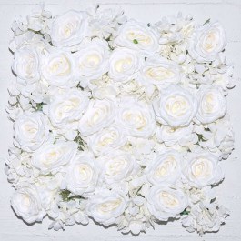 Τεχνητή Φυλλωσιά Τριαντάφυλλο 4951-7 50x50cm White Supergreens WHITE