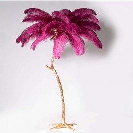 Φωτιστικό Επιδαπέδιο Ostrich 3820-3 120x120x170cm 5xE12 Purple-Gold Supergreens GOLD-PURPLE