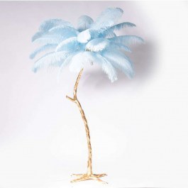 Φωτιστικό Επιδαπέδιο Ostrich 4820-3 120x120x170cm 5xE12 Light Blue-Gold Supergreens GOLD-LIGHT BLUE