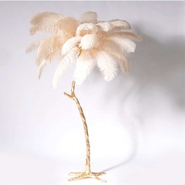 Φωτιστικό Επιδαπέδιο Ostrich 5820-3 120x120x170cm 5xE12 Beige-Gold Supergreens GOLD-BEIGE