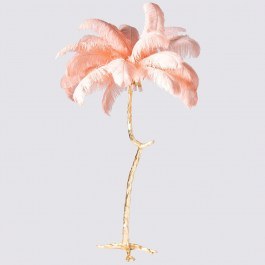 Floor Lamp Ostrich 3720-3 120x120x170cm Pink-Gold Supergreens GOLD-PINK