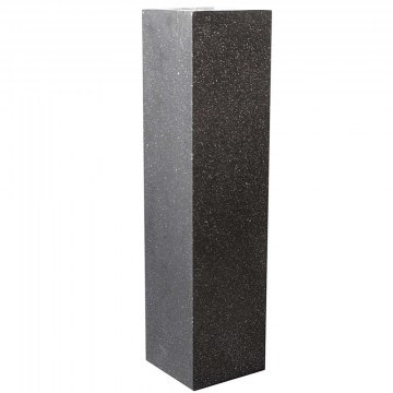 Ανθοστήλη Πήλινη Terazzo C-6150-8 36x36x120cm Black Supergreens