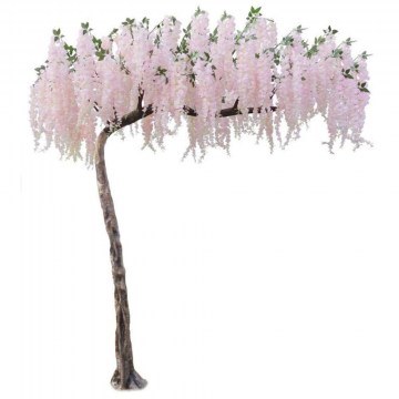 Artificial Wisteria Tree 6511-6 320cm Pink Supergreens