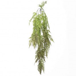 Τεχνητή Κρεμαστή Φτέρη Cinnamon Clodion 6491-7 150cm Brown Supergreens BROWN